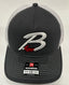 Grey/White Trucker Hat White "B" - BCA-31