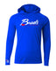 Royal Blue Men's Cooling Performance Long -Sleeve Hooded T-Shirt